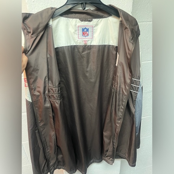 NFL Men's Brown and Gray Jacket- Cleveland Browns - Picture 6 of 6
